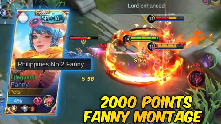 FANNY MONTAGE | 2000 POINTS RANKED HIGHLIGHTS | MLBB