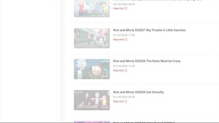 Rick and morty Season 1 & 2 has been rejected from Bilibili due to copyright.