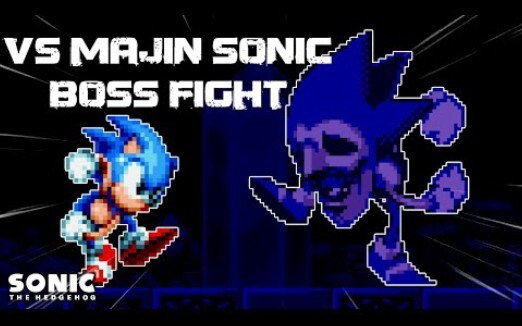 MORØanimation SONIC VS MAJIN SONIC (ANIMASI BOSS BATTLE)