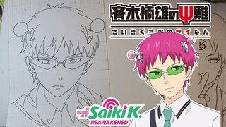 menggambar the disastrous life of saiki k.