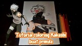 Tutorial coloring Kakashi (Anime). (Untuk pemula)