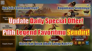 Update Daily Special Offer! Pilih Komander Legend Favoritmu Sendiri! Rise of Kingdoms Indonesia