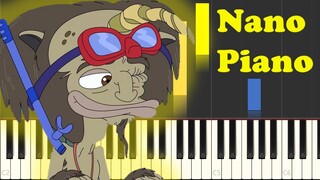Big Mouth TV Theme Song Piano Tutorial EASY