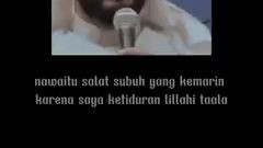 tidak sholat subuh Karna kesiangan..