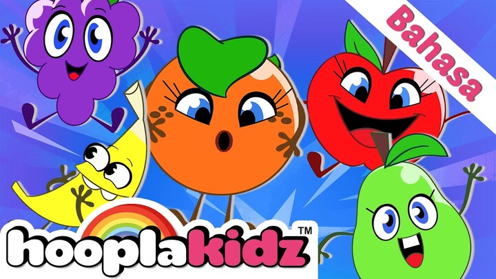 5 Cute Fruits | 5 Buah-Buahan Lucu | HooplaKidz Bahasa | Lagu Anak Anak & Lainnya