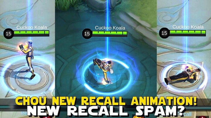 CHOU NOW HAS AN EXCLUSIVE RECALL ANIMATION! MORE RECALL SPAMMERS? NEW FREESTYLES? MOBILE LEGENDS