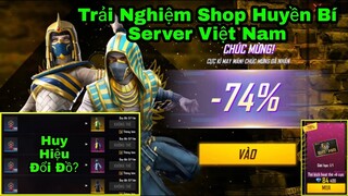 [Garena Free Fire]/Server Việt Nam Bất Ngờ Mở Shop Huyền Bí Thứ 2 Trong Tháng,Kiếm Huy Hiệu Đổi Đồ