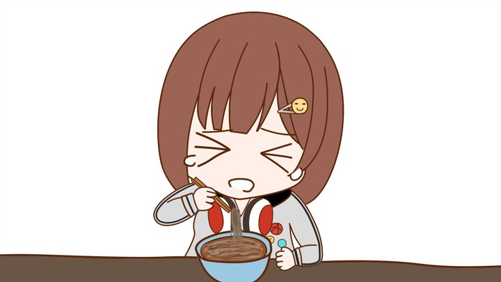 [Thịt nấu chín]Nanami vừa ăn mì vừa nói chuyện