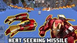 Day 4 of re-creating Iron Man's Mark 42 in Minecraft using Command Blocks (Heat Seeking Missile)