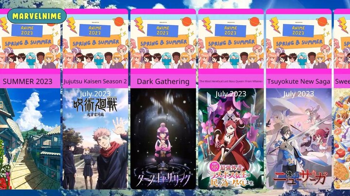 List of anime that will appear in Spring and Summer 2023 so far | Comparison