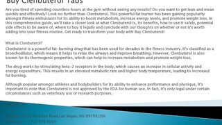 Buy Clenbuterol Tabs