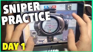 SNIPER PRACTICE  DAY 1 | 0% LAG DEVICE | PUBG MOBILE - IPAD MINI 5