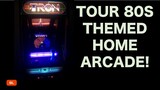 Home Arcade With Pac-Man, Galaga, Tron, Star Wars, Space Ace, Pinball, More! Man Cave!