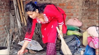 Bathing ke baad kiya cleaning Desi housewife#cleaning cartoon