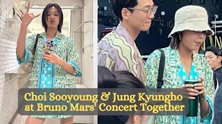 Choi Sooyoung and Jung Kyungho at Bruno Mars' concert in Seoul together!🥰♥️