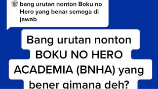 Urutan Nonton Boku No Hero Academia