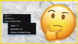 Kenapa rata-rata anime hanya memiliki 12 episode saja?
