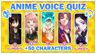 Anime Voice Quiz - (+50 Characters)