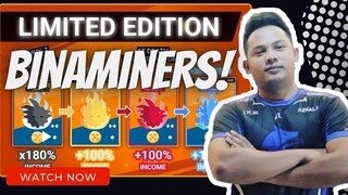 BINAMINERS - FARMING GAME WITH STABLE TOKEN TO BNB + GIVEAWAY (TAGALOG)