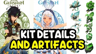 NATLAN CHARACTERS KIT DETAILS AND ALSO ARTIFACTS - Genshin Impact