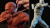 [Điêu khắc] Làm tượng "Đại chiến Titan" Búa chiến khổng lồ bằng đất sét / Tiến sĩ Garuda
