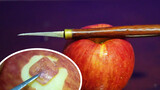 Handmade|Carve Jack Ma on an Apple