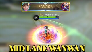 Mid Lane Wanwan? Pinakitaan ko ng Savage Ang kalaban! -Kingwanwan