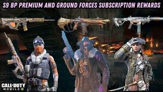 ALL SEASON 9 BATTLE PASS PREMIUM AND PREMIUM PLUS REWARDS | GROUND FORCES SUBSCRIPTION REWARDS