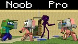 Monster School: Noob Vs Pro In Pigman Battle | Best Minecraft Animation