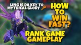 HOW TO WIN FAST IN RANK GAME?  MYTHICAL GLORY SECURED • MLBB