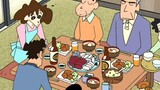 "It's great to be surrounded by my daughter, son-in-law, and grandchildren while eating" Crayon Shin