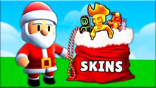 PAPA NOEL REGALA TODAS las SKINS de STUMBLE GUYS!! 👀😍