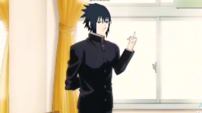 Sasuke berulah!!! Naruto school of brank , di sini ngerasa Sasuke jadi badboy ga sih Mina???👿🤌