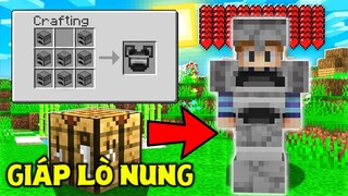 THỬ THÁCH SINH TỒN TRONG THẾ GIỚI TOÀN LÀ GIÁP TRONG MINECRAFT #3 *GIÁP LÒ NUNG VẬT PHẨM CỰC NHANH*