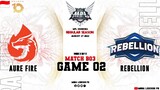 Aura Fire vs Rebellion Zion Game 02 | MPL ID S10 Day 3 Week 2 | AURA vs RBL