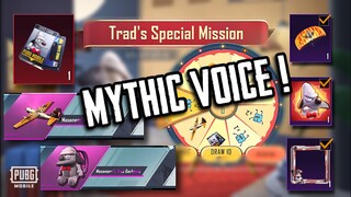 Trad’s Masameer Event - MYTHIC VOICE PACK, Plane Finish ✈️ & more | PUBG MOBILE | حدث مسامير ببجي