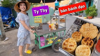 Ty Thy bất ngờ đẩy xe đi bán bánh dạo - Ẩm thực Cha Rồng gỏi đu đủ