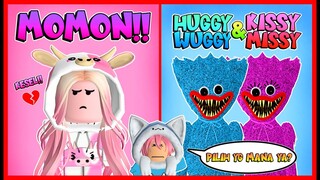 ATUN BINGUNG !! PILIH MOMON ATAU HUGGY WUGGY & KISSY MISSY !! Feat @MOOMOO Roblox RolePlay