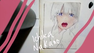 "aitakatta yo"- menggambar ichika nakano dari anime gotobun no hanayome pt. 1