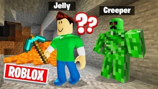 Playing MINECRAFT In ROBLOX! (Weird)