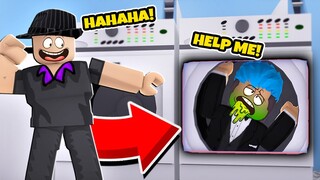 Escape Laundromat | ROBLOX | KINULONG SA LOOB NG WASHING MACHINE!