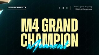 THE GRAND CHAMPION MOMENT BY ALL BROADCASTS M4 WORLD CHAMPIONSHIP #DareToBeGreat #MLBBM4