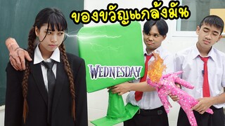 เอาของขวัญไปแกล้ง เวนส์เดย์ อีหนูวันพุธ Wednesday โรงเรียนหรรษา | พี่ใยบัว ฟันแฟมิลี่ Fun Famiy