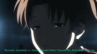 Kiyotaka Ayanokōji vs. Daichi Ishizaki/Albert Yamada/Mio Ibuki/Kakeru Ryūen