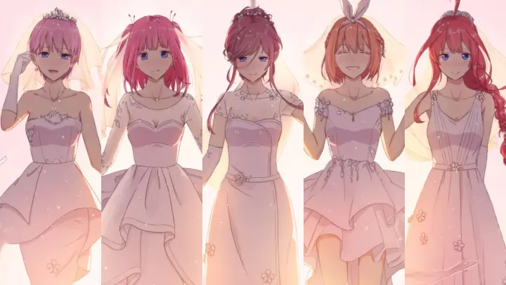 Beautiful in white [AMV] The Quintessential Quintuplets