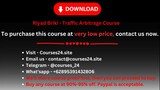 Riyad Briki - Traffic Arbitrage Course
