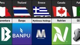Mining Companies From Different Countries