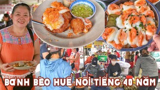 Tìm ra quán của "Bà Trùm" BÁNH HUẾ ẩn mình trong chợ nhưng khách siêu đông| Địa điểm ăn uống