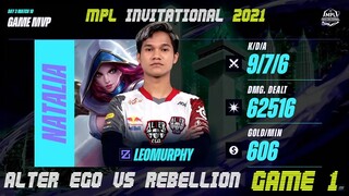 [TAGALOG] ALTER EGO VS REBELLION GAME 1 | MPL INVITATIONAL | DAY 3 | MPLI