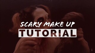 SCARY MAKE UP TUTORIAL | DIY HALLOWEEN | MONSDAY